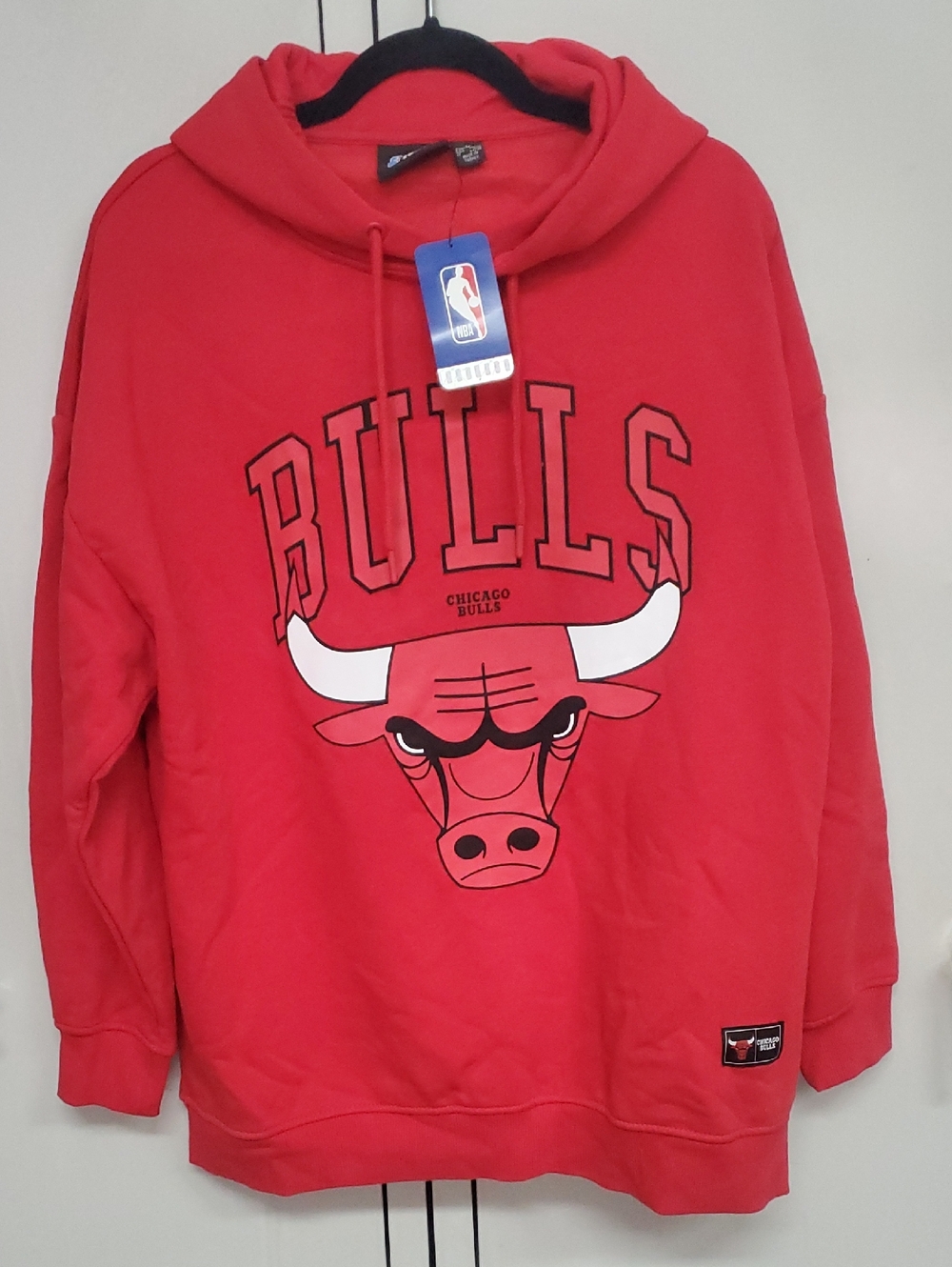 Chicago Bulls Red Hooded Sweatshirt for Men